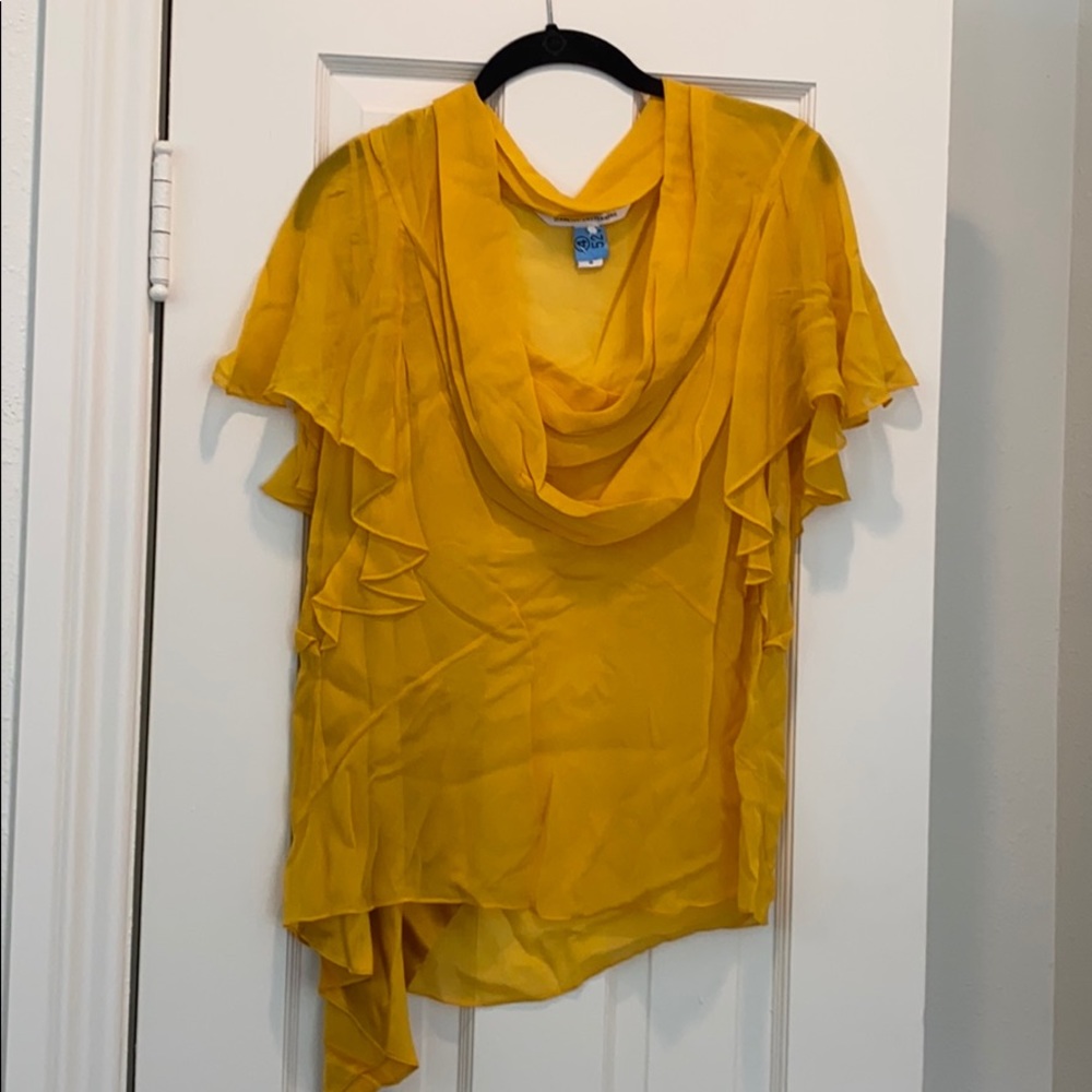 Sheer DVF top